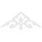 Ekena Millwork Pitch Whitman Architectural Grade PVC Gable Pediment, 60"W x 22 1/2"H x 1"P (9/12) GPP060X023X100WHI - alternate 4
